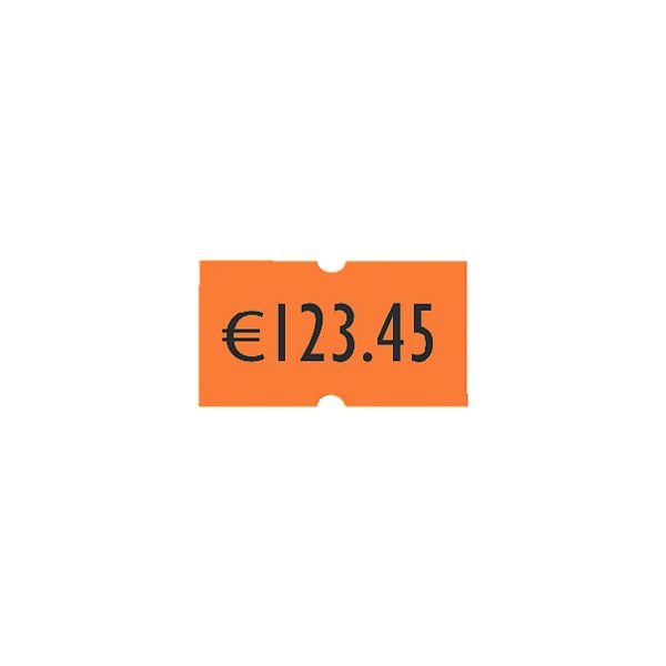 Printer Labels AS Paquet de 1200 tiquettes pour tiqueteur de produits et de prix (orange - permanent)