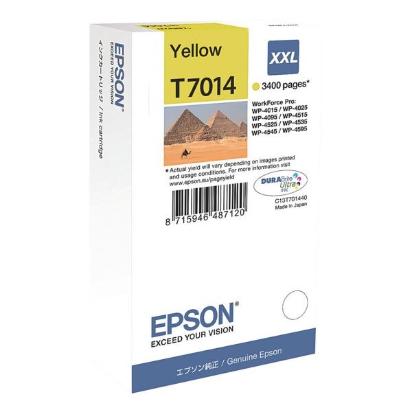 Epson Cartouche d'encre XXL  T7014  jaune