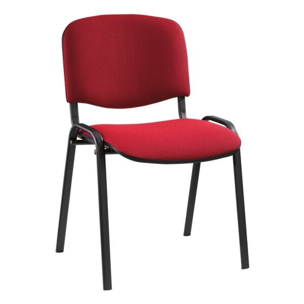 Nowy Styl Lot de 4 chaises visiteurs  ISO 4L  pitement noir
