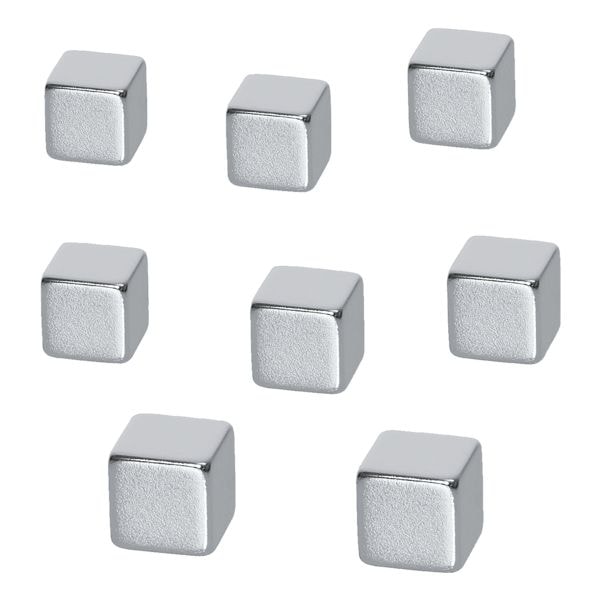 Be!Board Lot de 8 aimants cubes  Neodym Magnete Cube  B3101