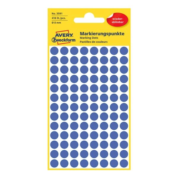 Avery Zweckform Points de marquage 8mm redcollables