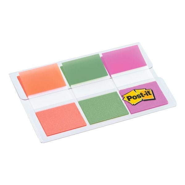Post-it Index lot index repositionnables Index Etui 43,2 x 25,4 mm, plastique