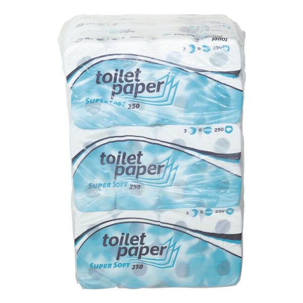 wepa papier toilette 3 paisseurs, extra-blanc - 72 rouleaux (9 paquets de 8 rouleaux)