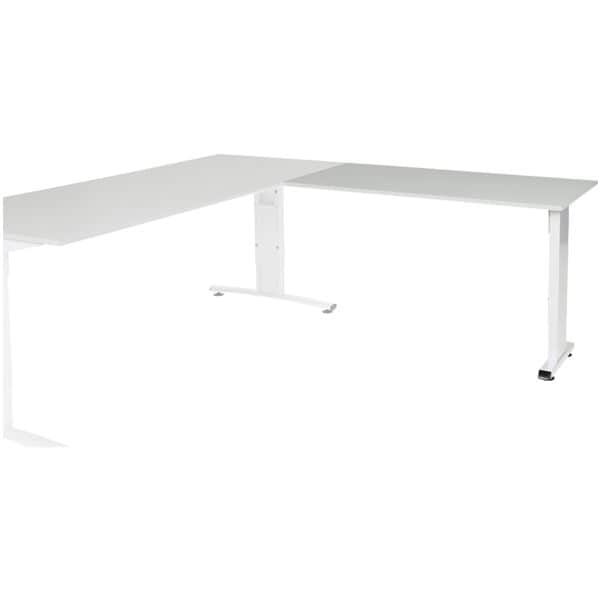 Schaffenburg Table d'appoint 120 cm pitement L blanc