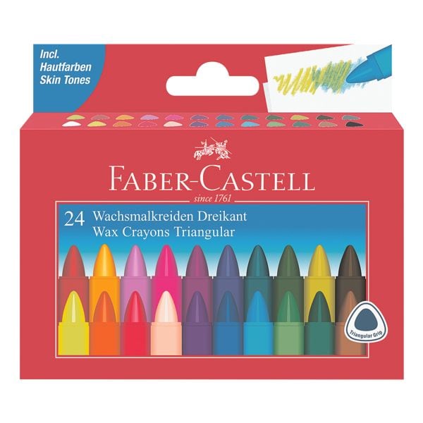 Faber-Castell tui en carton de 24 craies de cire