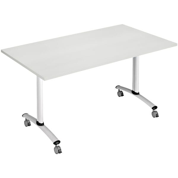 SODEMATUB table pliante mobile 140 cm, pitement en T argent