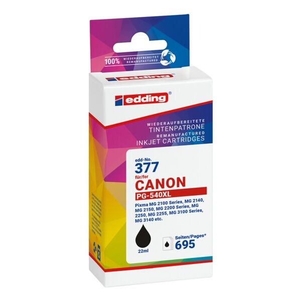 edding Cartouche d'encre quivalent Canon  PG-540XL 