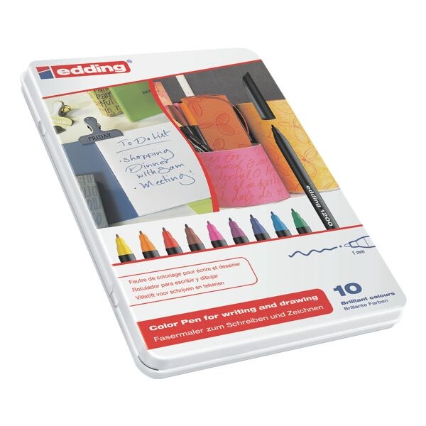 edding Lot de 10 stylos feutres  1200 