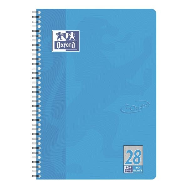 Oxford cahier  spirale Touch A4+  carreaux, 80 feuille(s)