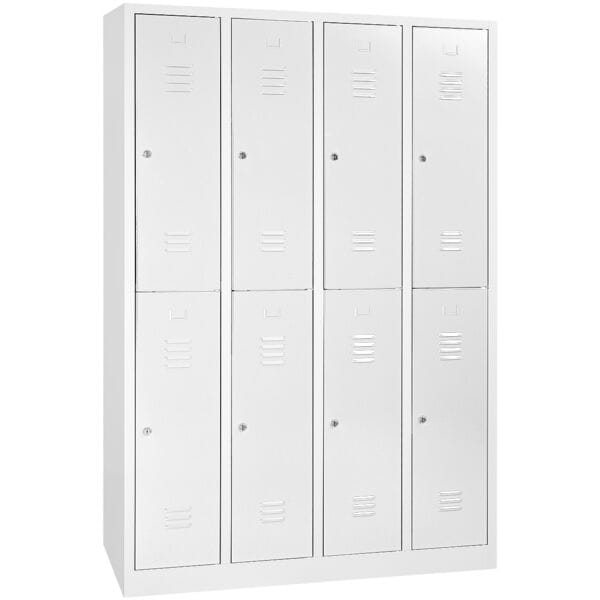 Grkan Armoire vestiaire, 4x2, acier, sur socle, 117 x 195 cm