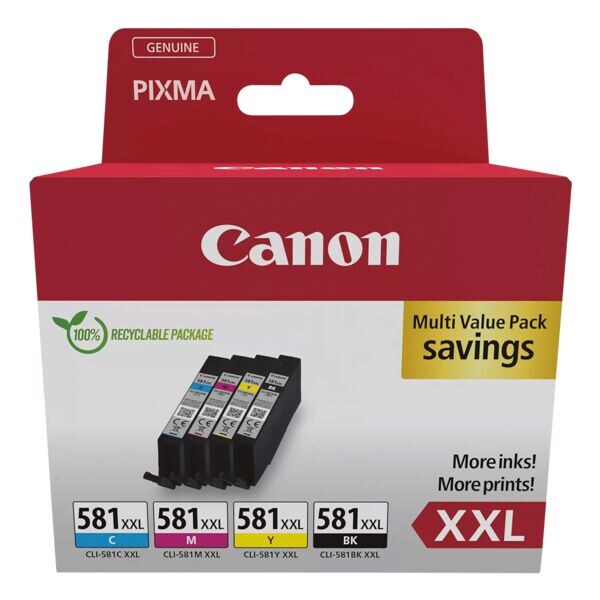 Canon Lot de cartouches d'encre  CLI-581XXL 