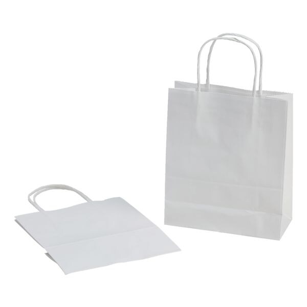 folia Paquet de 20 sacs en papier taille M - blanc