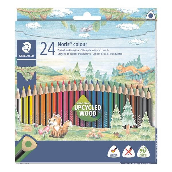 STAEDTLER Crayons de couleurs triangulaires  Noris colour 