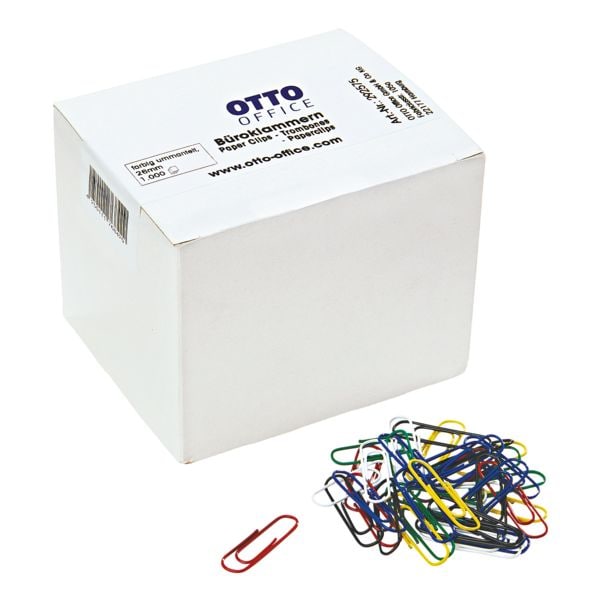 OTTO Office Trombones 26 mm, multicolores, 1000 pices