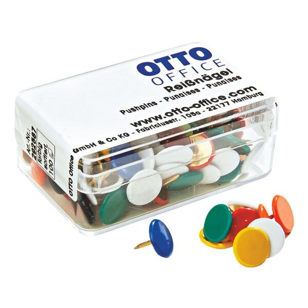 OTTO Office Punaises, de couleurs assorties - 100 pices