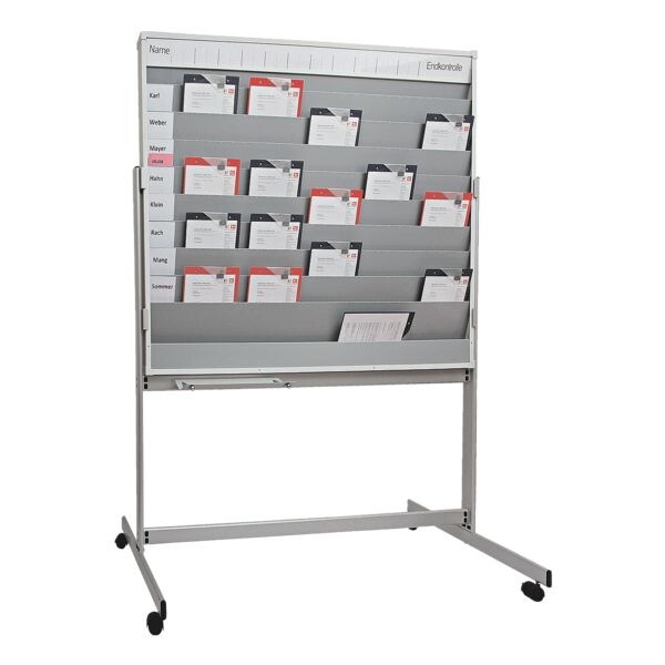EICHNER Tableau de planning mobile avec tableau blanc au dos EICHNER Tableau de planning mobile avec tableau blanc au dos