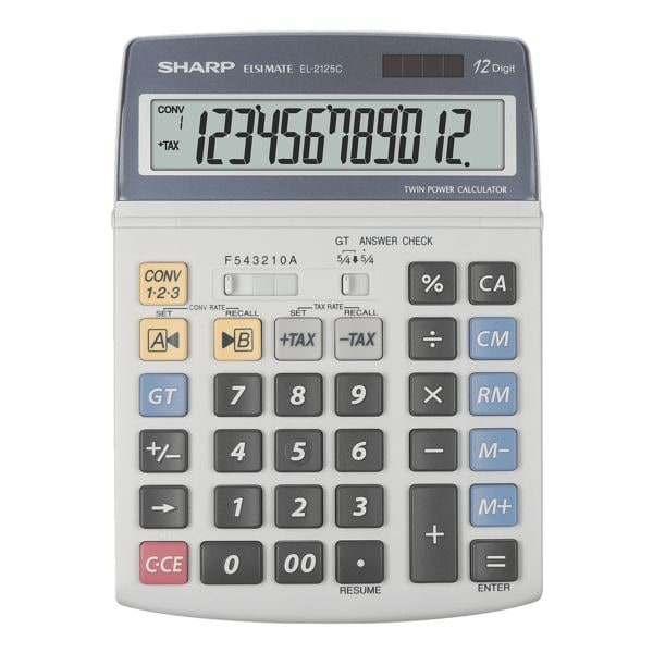 Sharp Calculatrice  EL-2125C 