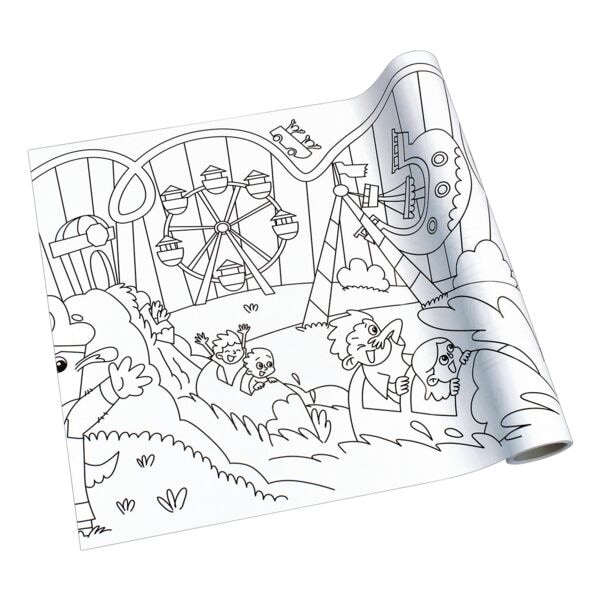 inFo Rouleau de papier  dessin cratif  parc d'attraction 