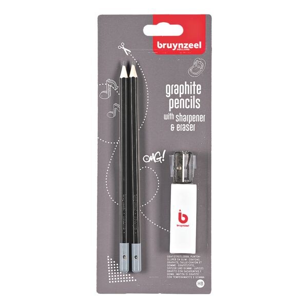 Bruynzeel, 2H/2B, avec gomme