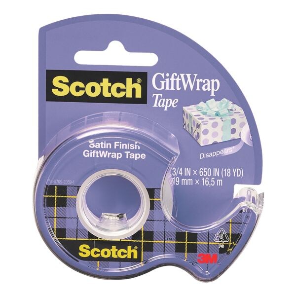 Scotch Ruban adhsif pour papier cadeau avec dvidoir  CAT 15-DE 