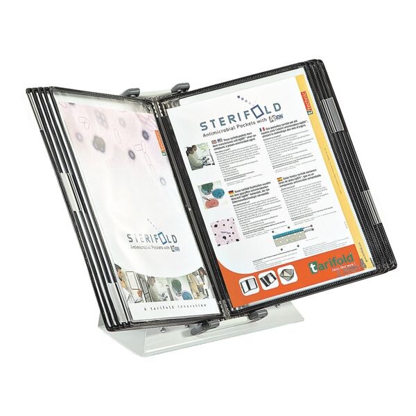 Tarifold Systme de consultation mural  434157  A4 antibactrien avec 10 pochettes transparentes