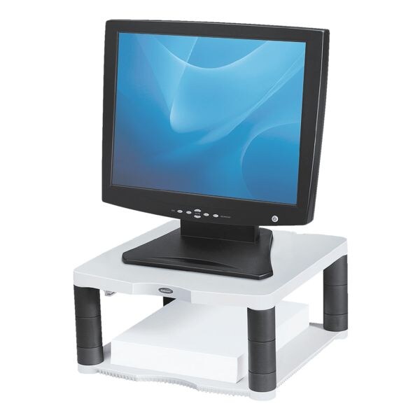 Fellowes Support pour écran « Premium » réglable en hauteur sur 5 niveaux sans tiroir Fellowes Support pour écran « Premium » réglable en hauteur sur 5 niveaux sans tiroir