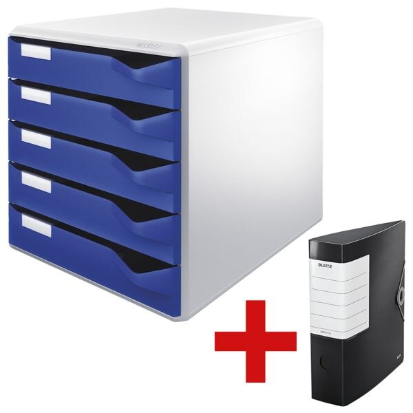 LEITZ Module de classement 5280 « Post-Set » avec classeur « 180° Solid 1112 » LEITZ Module de classement 5280 « Post-Set » avec classeur « 180° Solid 1112 »