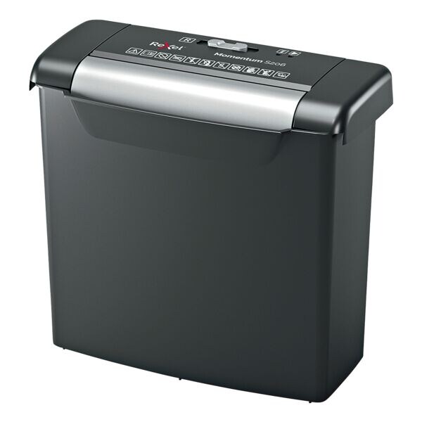 destructeur de documents Rexel Momentum S206, Niveau de scurit 2, coupe  fibres  (6 mm), jusqu’ 6 feuille(s)