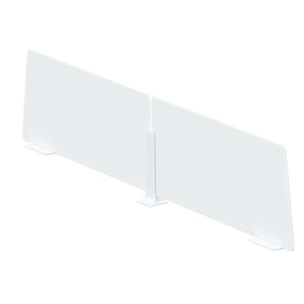 Paperflow Lot de 2 sparateurs pour bureaux doubles easyDesk 80x35 cm