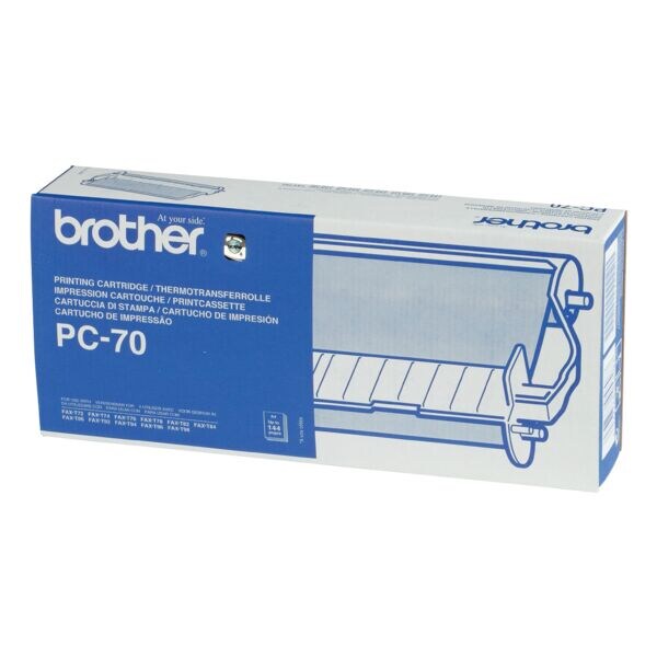 Brother Cartouche et rouleau de transfert thermique « PC-70 » Brother Cartouche et rouleau de transfert thermique « PC-70 »