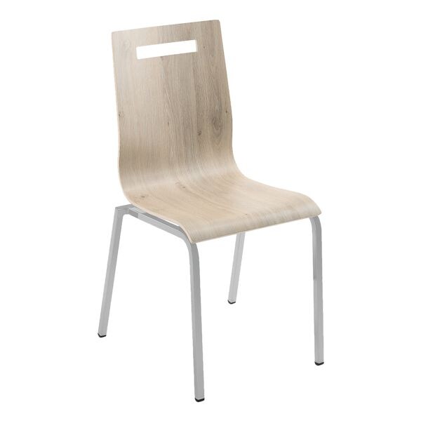 mayer Sitzm�bel Chaise empilable � My Life � pieds en argent perl�