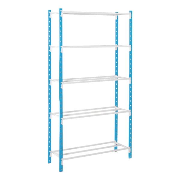 MANORGA Système d'étagères emboîtables « Flip » rayonnage initial 5 étagères grillagées 125 x 60 cm MANORGA Système d'étagères emboîtables « Flip » rayonnage initial 5 étagères grillagées 125 x 60 cm