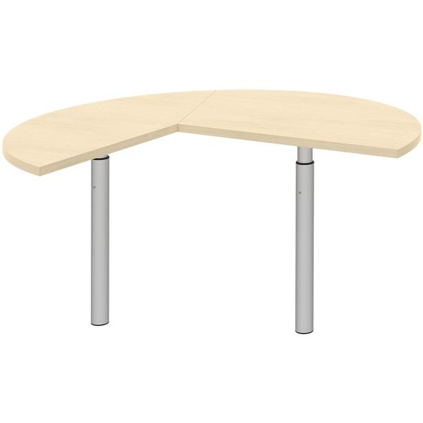 rhr Table d'extension rglable en hauteur (manuellement)  Techno  3/4 de cercle  droite