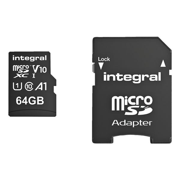 Integral Memory Carte mmoire microSDHC 64 GB