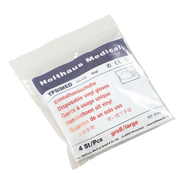 4 Holthaus Medical gants jetables YPSIMED vinyle blanc, acheter à
