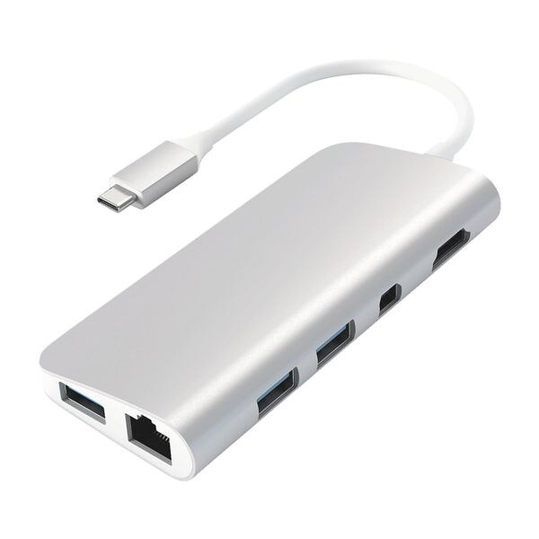 Satechi Adaptateur multimédia USB-C argenté