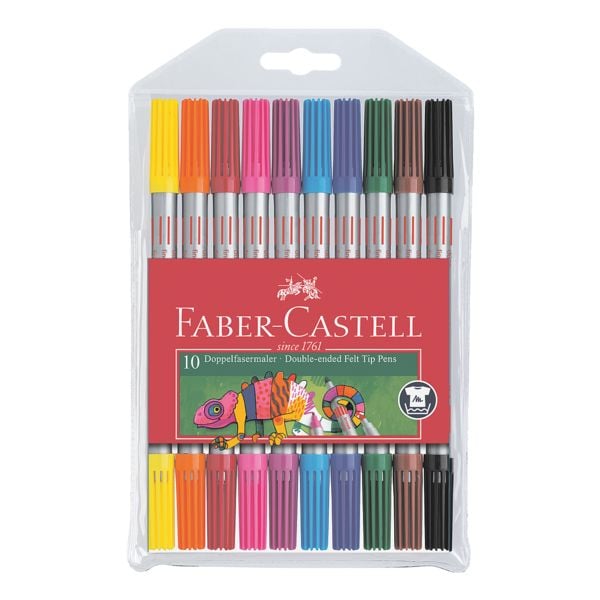 Faber-Castell Paquet de 10 feutres double fibre