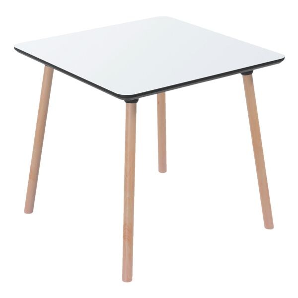 Paperflow table de bistrot Palomba 80 cm, 4 pieds beige