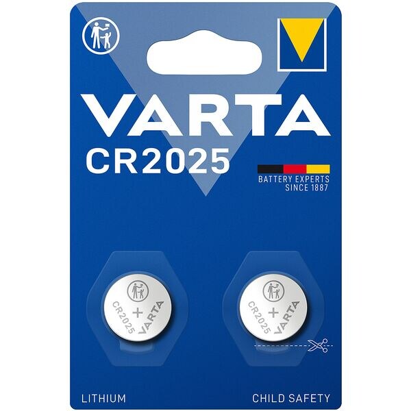 Varta Paquet de 2 piles boutons  ELECTRONICS  CR2025