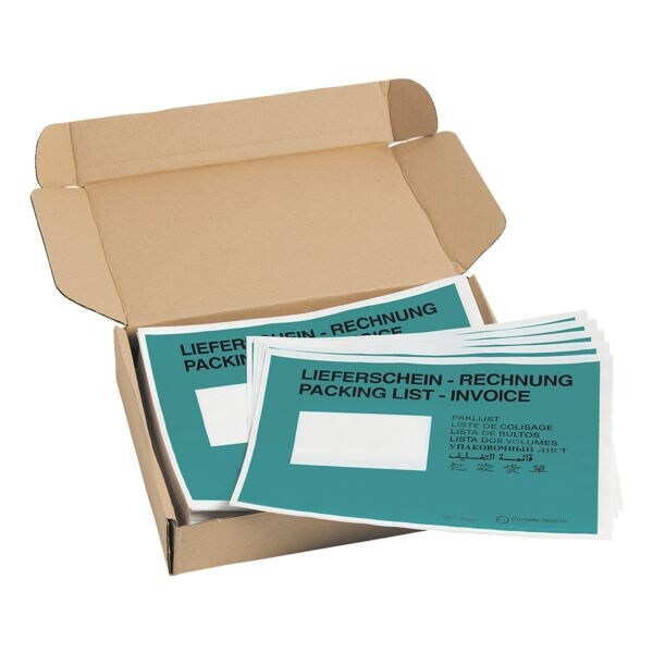 Mailmedia Paquet de 250 pochettes avec impression pour bons de livraisons et documents, C5