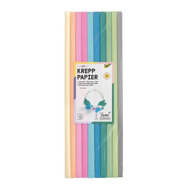 folia Paquet de 10 rouleaux de papier crp  Trend  50 x 200 cm