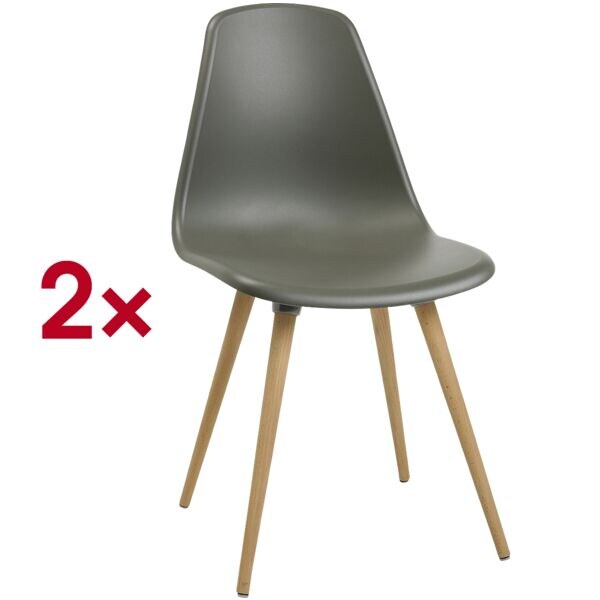 Topstar Lot de 2 chaises visiteurs  T2020  armature en bois