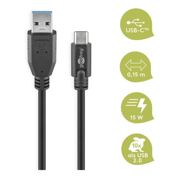 goobay USB-C vers cble USB-A