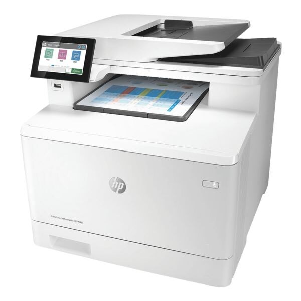HP Imprimante multifonction LaserJet Enterprise M480f, A4 imprimante laser couleur, 1200 x 1200 dpi, avec LAN