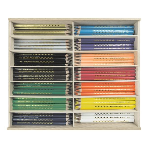 EBERHARD FABER Crayons de couleur  TRI Winner  114 avec pot  crayons en bois