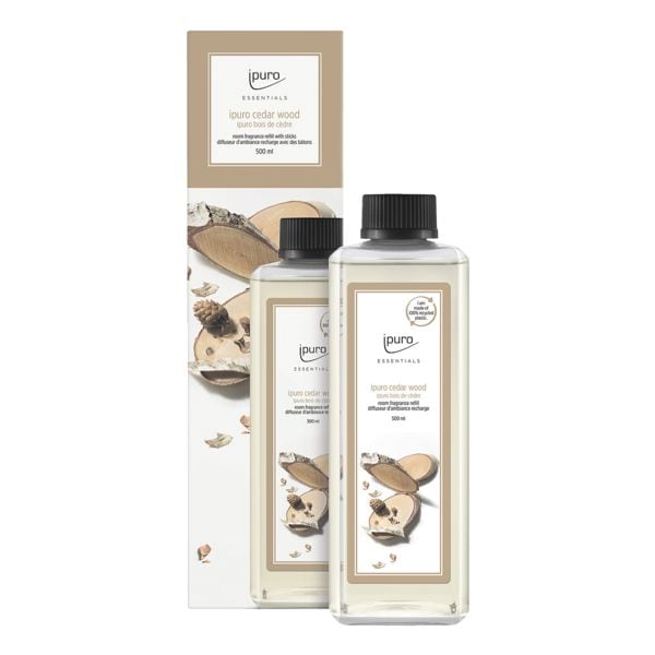 ipuro Parfum d'intrieur  Bois de cdre  500 ml flacon de recharge