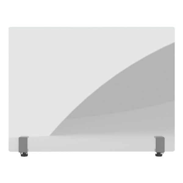 Magnetoplan Panneau hyginique de protection contre les ternuements et les crachats sans cadre en verre acrylique avec supports de serrage 102 x 7 x 62 cm