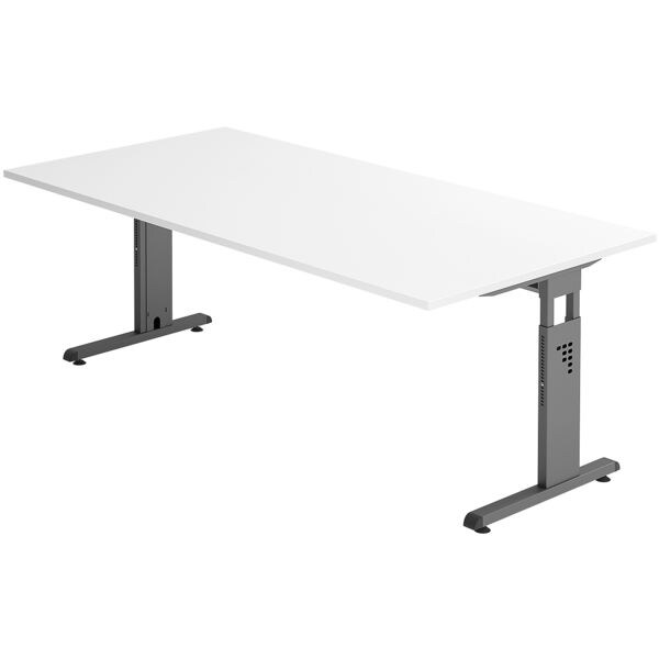 HAMMERBACHER bureau O-Line 200 cm, pitement en L couleur anthracite