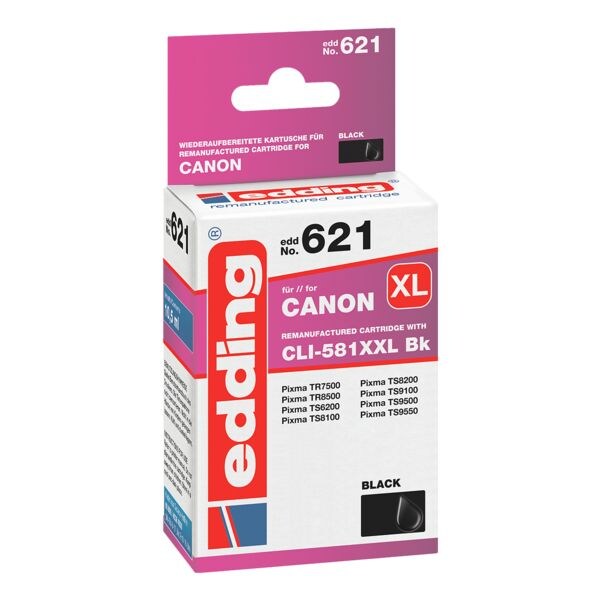 edding Cartouche d'encre quivalent Canon  CLI-581XXL BK 