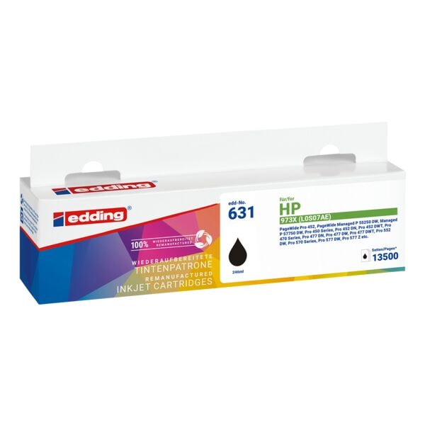 edding Cartouche d'encre �quivalent HP � L0S07AE � 973X